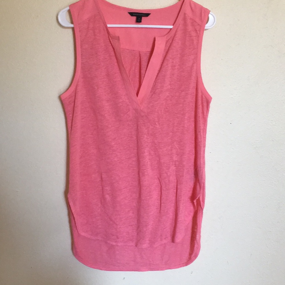 Coral banana republic tank